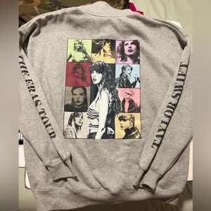 Taylor Swift Eras Tour Grey Quarter Zip